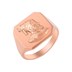 Picture of "Copper-Colored Chhatrapati Shivaji Raje Ring of Premium Quality Brass Material"